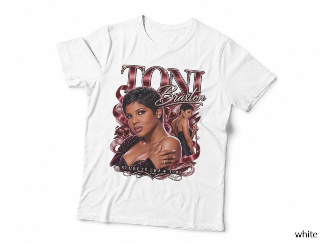Toni Braxton Secrets Era 1996 R&B Soul Singer 90s Music T-Shirt Hoodie Vintage