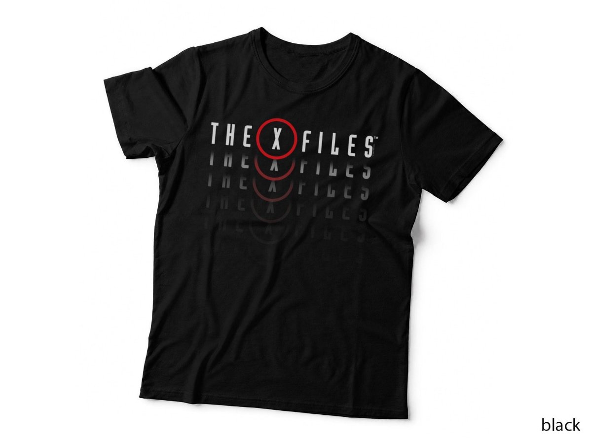 X-Files Repeating Logo T-Shirt, Sci-Fi TV Show Alien Conspiracy Hoodie