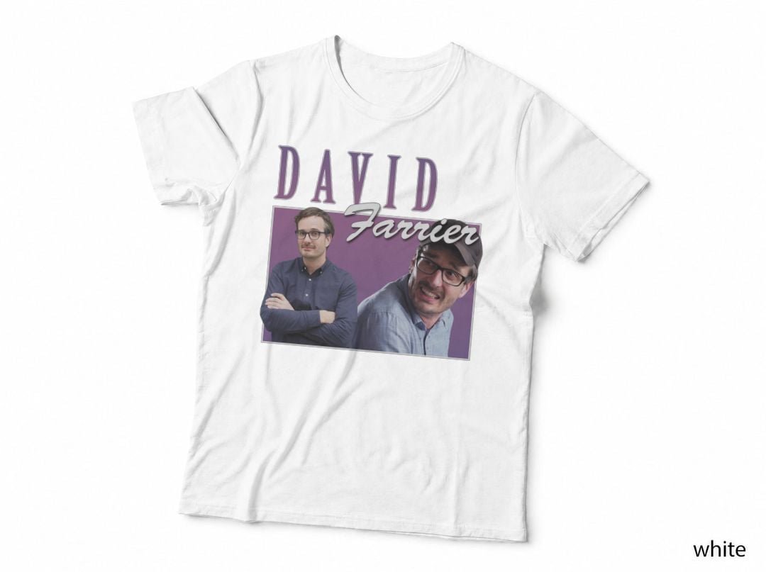 David Farrier Homage Appreciation T-Shirt, Retro Comedy, Nostalgia Fan Art