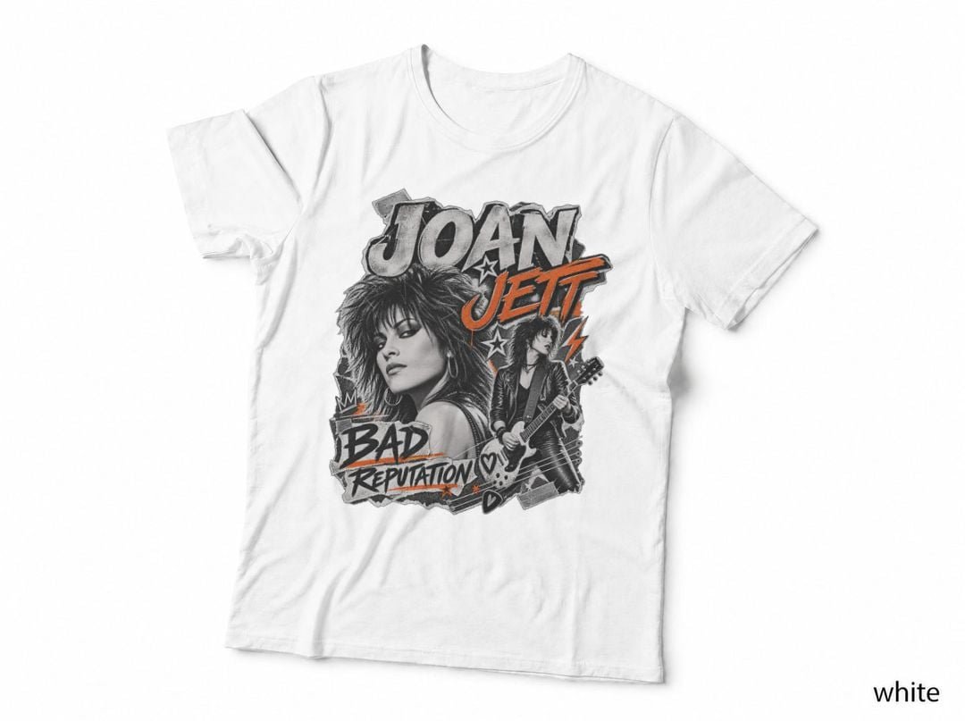 Joan Jett Punk Rock Bad Reputation 80s Music T-Shirt Hoodie Vintage Gift