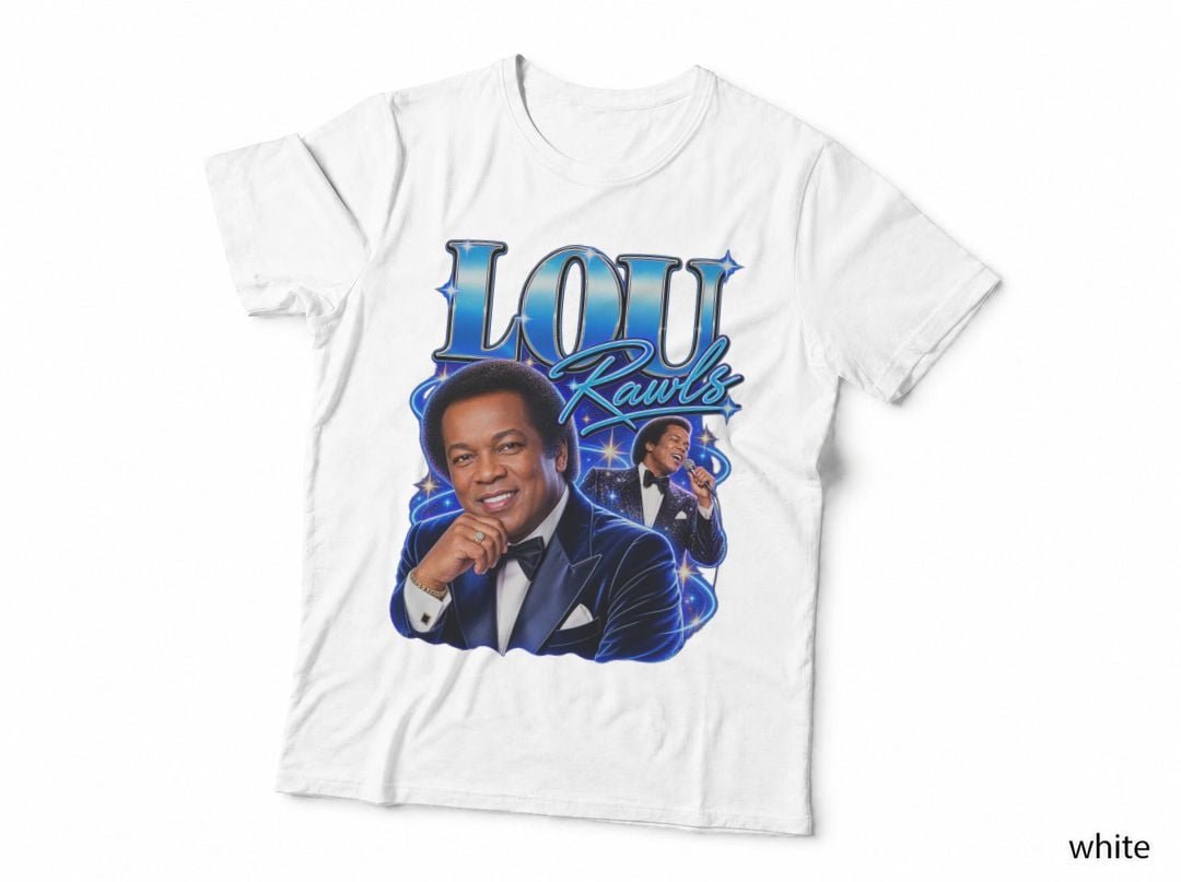 Lou Rawls Soul R&B Singer Jazz Blues Music Concert Tour T-Shirt Hoodie Vintage