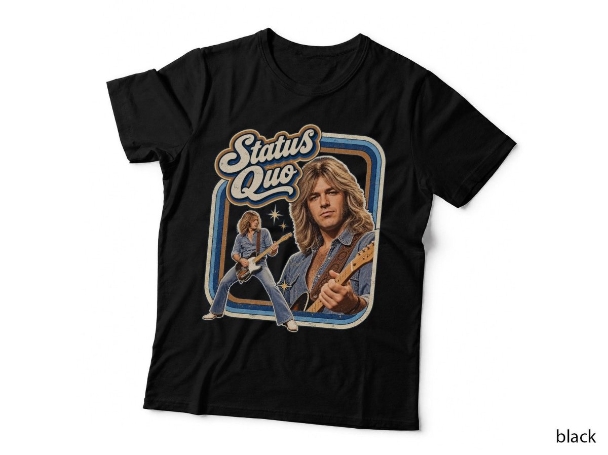 Status Quo Vintage Rock Band T-Shirt, 70s Music Concert Hoodie, Sweatshirt