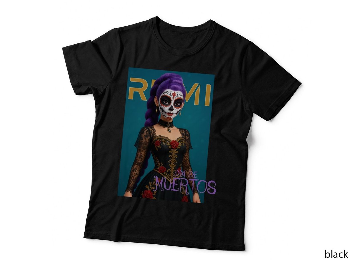 Dia De Muertos Sugar Skull T-Shirt, Halloween Costume Apparel, Festival Wear