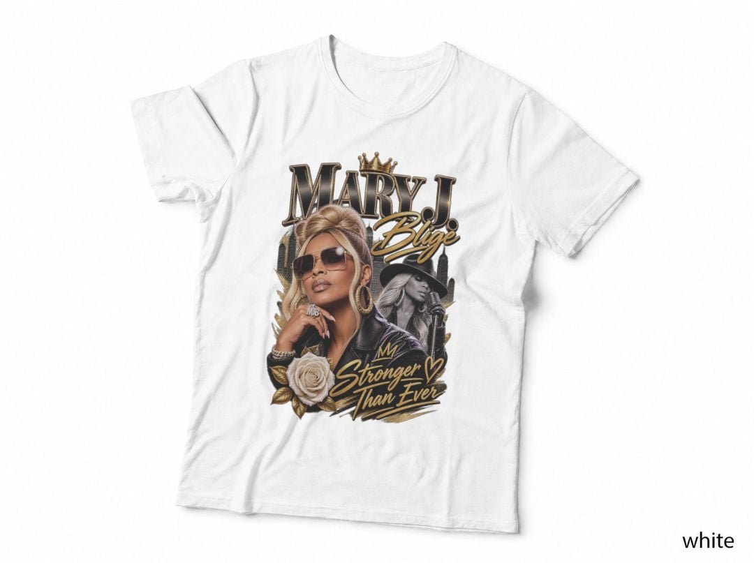 Mary J Blige Stronger Than Ever R&B Hip Hop Soul Music T-Shirt Hoodie Concert