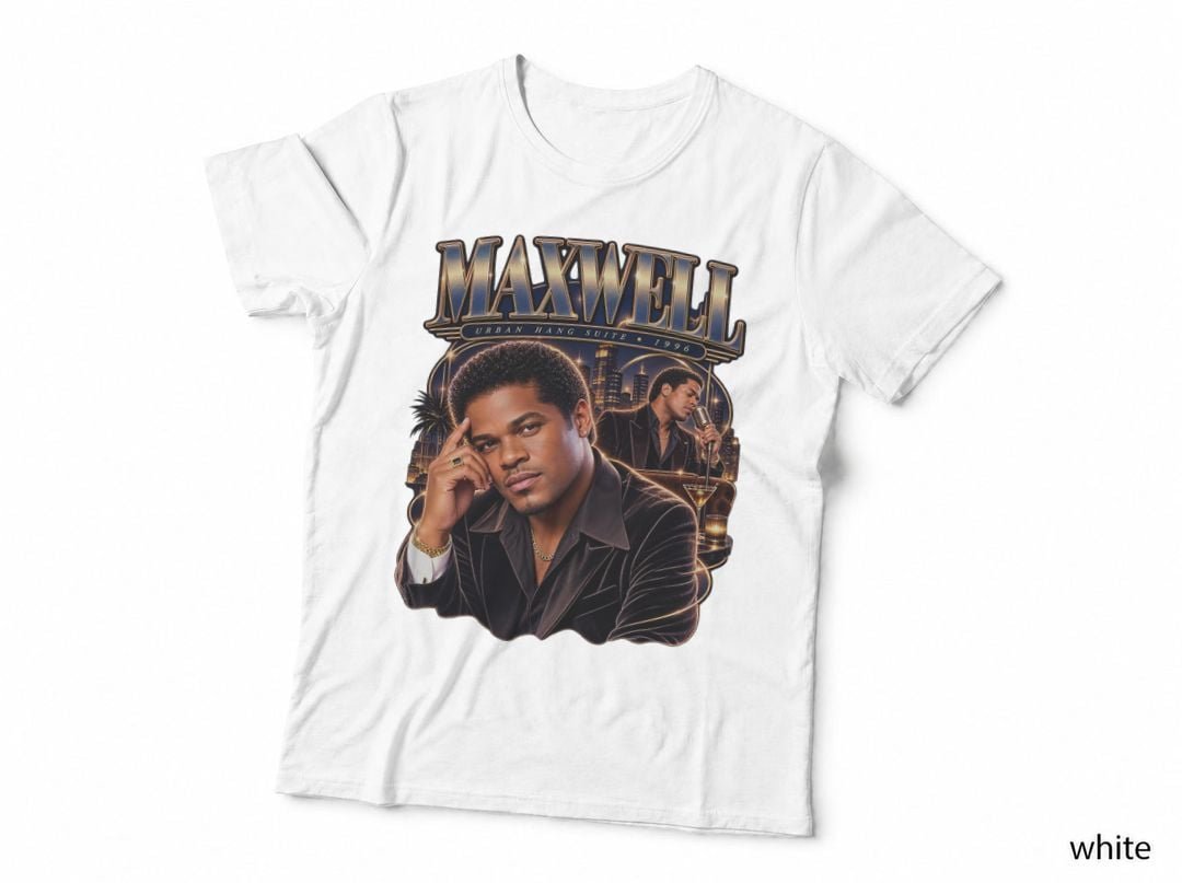 Maxwell Urban Hang Suite 1996 Neo Soul R&B Singer Music T-Shirt Hoodie Vintage