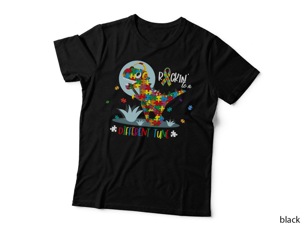 Dinosaur Rockin To A Different Tune Shirt, Advocate, Uplifting, Gift T-Shirt