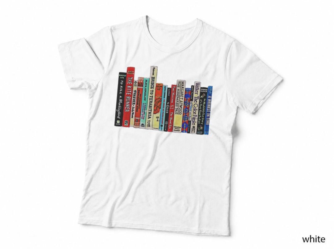 Banned Books T-Shirt, Classic Literary Art, Bookworm Reader Style