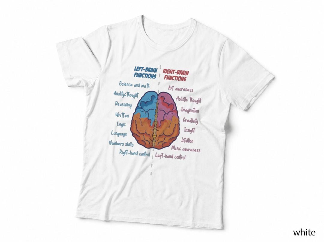 Anatomy of the brain functions brain parts psychology T-Shirt