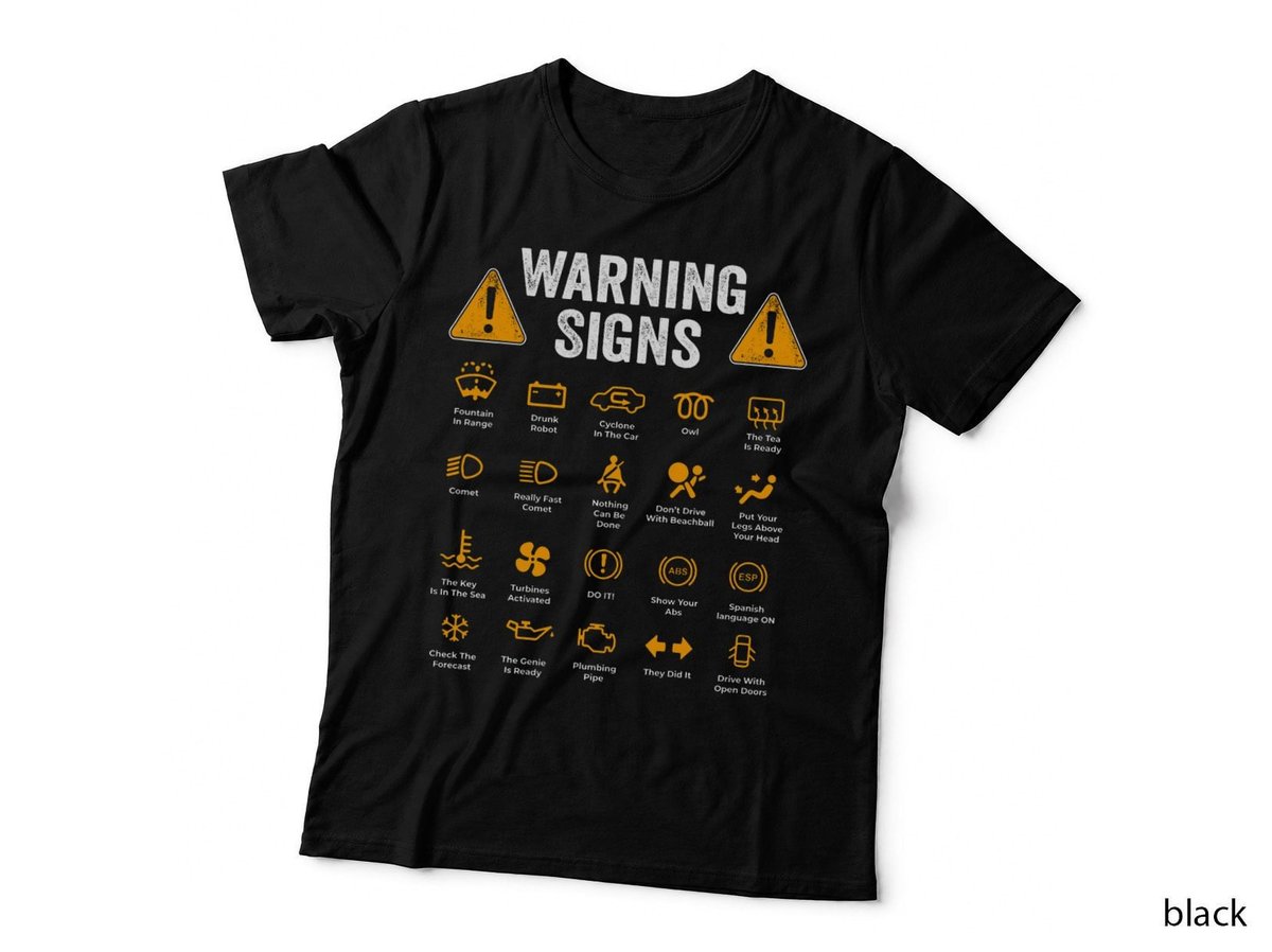 Funny Driving Warning Signs 101 Auto Mechanic Gift Driver T-Shirt