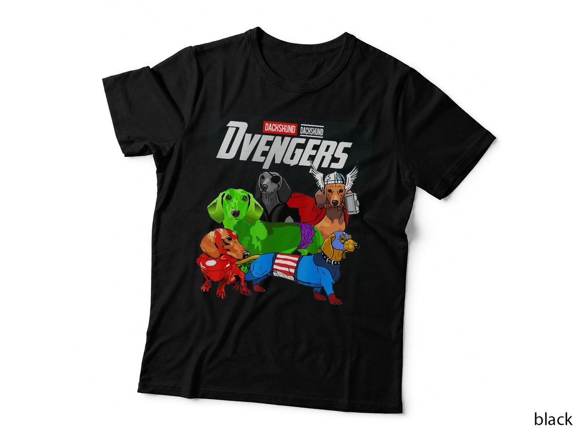Dvengers T Funny Dog Dachshund Gift for Men Women, Gift Halloween Day
