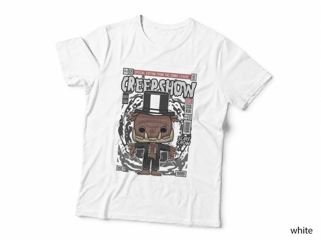 Creepshow Scarecrow T-Shirt, Horror Comic Style, Halloween Fan Art