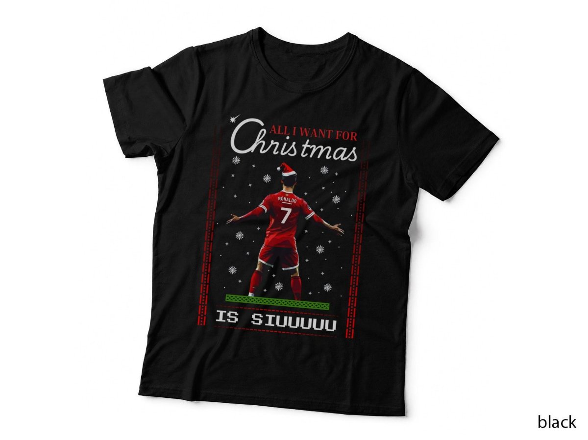 Ronaldo Christmas T-Shirt, Xmas Football Festive Gift Hoodie, Sweatshirt