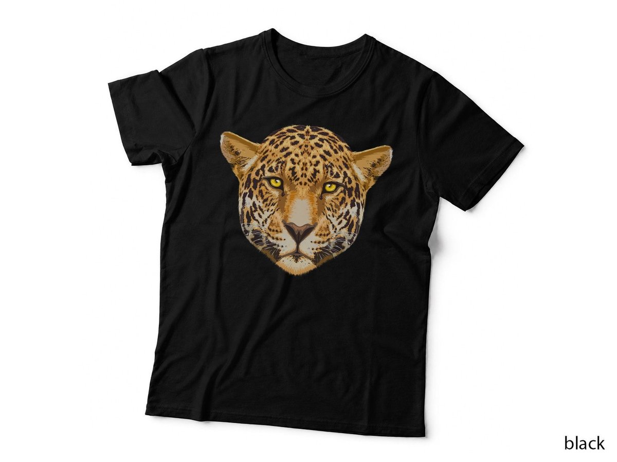 Cute Jaguar Art For Men Women Kids Jaguars Animal Print Face T-Shirt