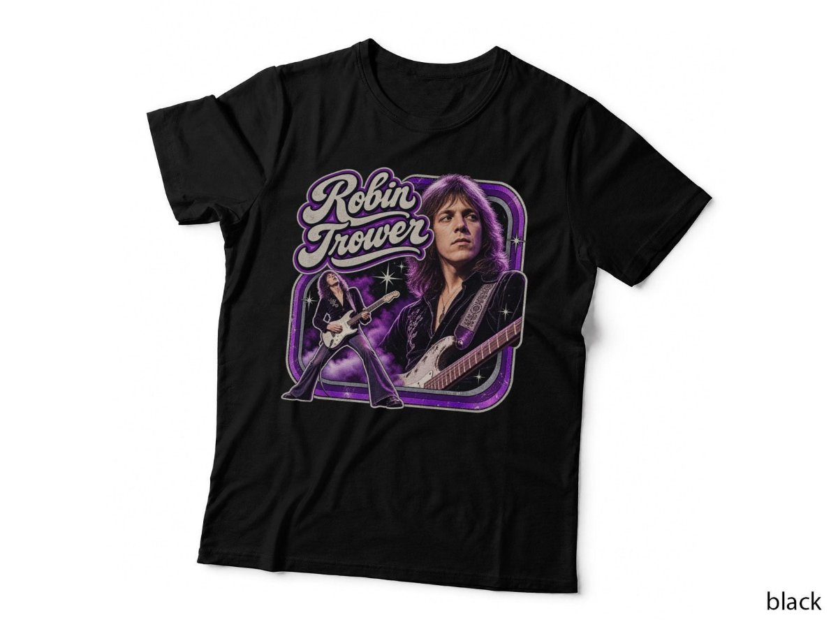 Robin Trower Rock Guitar T-Shirt, Vintage Concert Music Band Hoodie, Sweatshirt