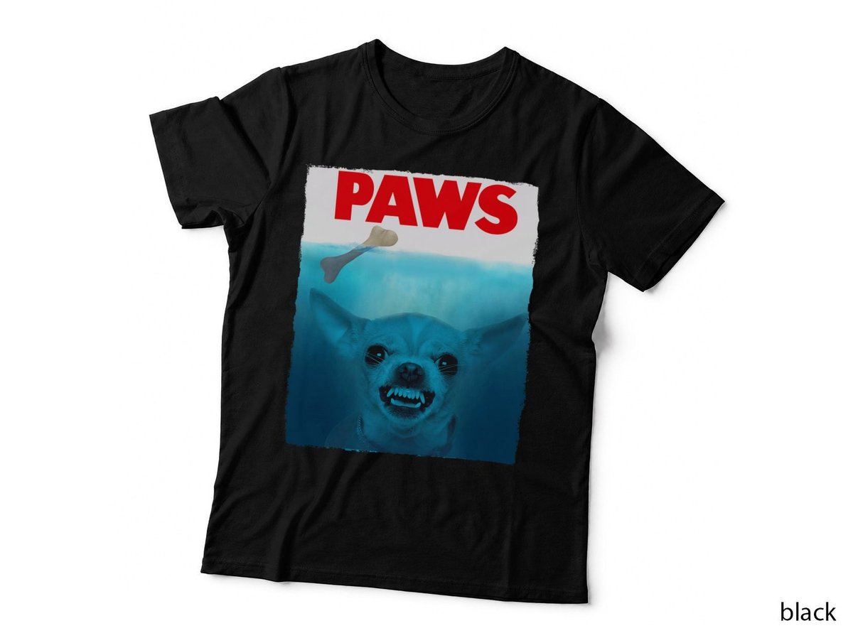 Chihuahua Dog Paws Cute Movie Poster Pet Funny T-Shirt