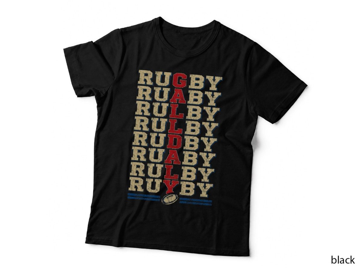 Rugby All Day T-Shirt, Rugby Player Sports Gift Halftone Hoodie, Sweatshirt