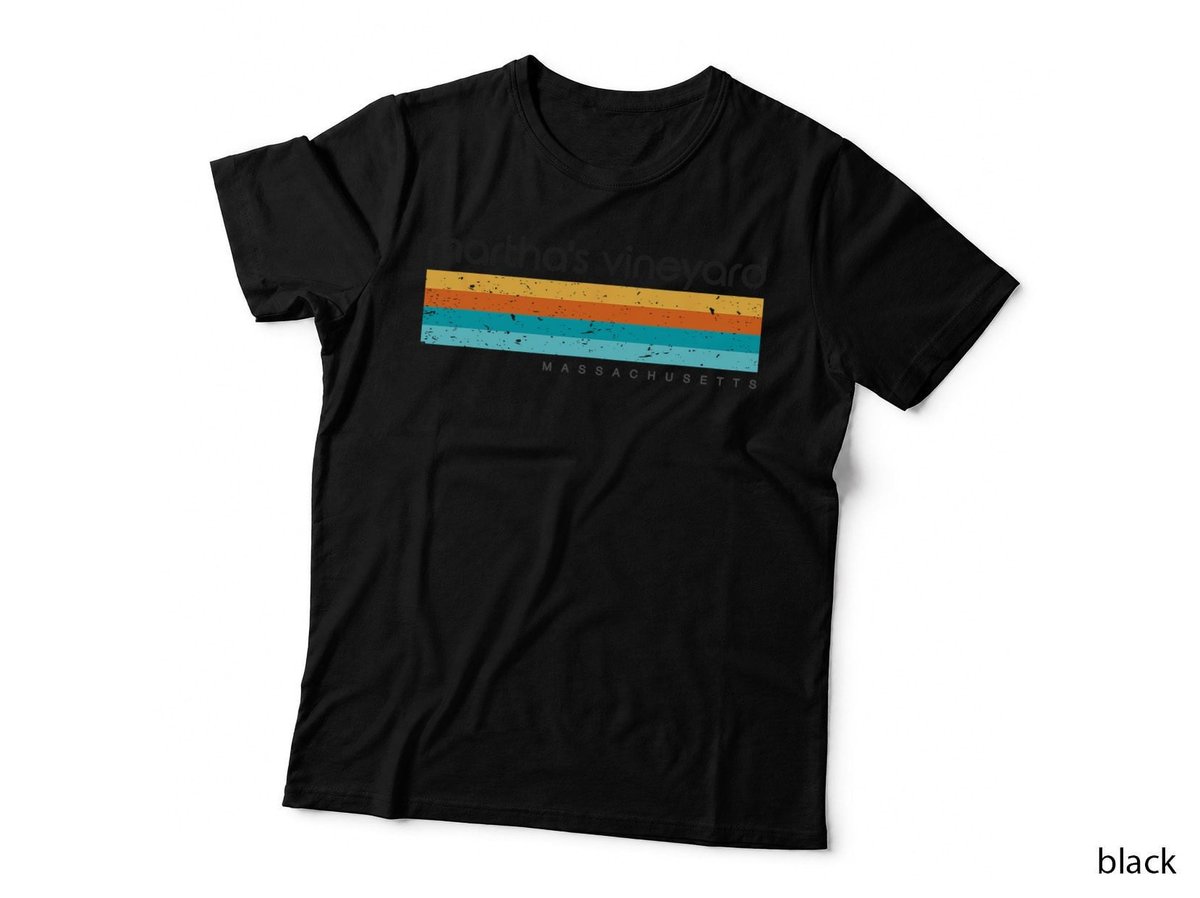 Retro Martha's Vineyard Massachusetts MA Vintage Design T-Shirt