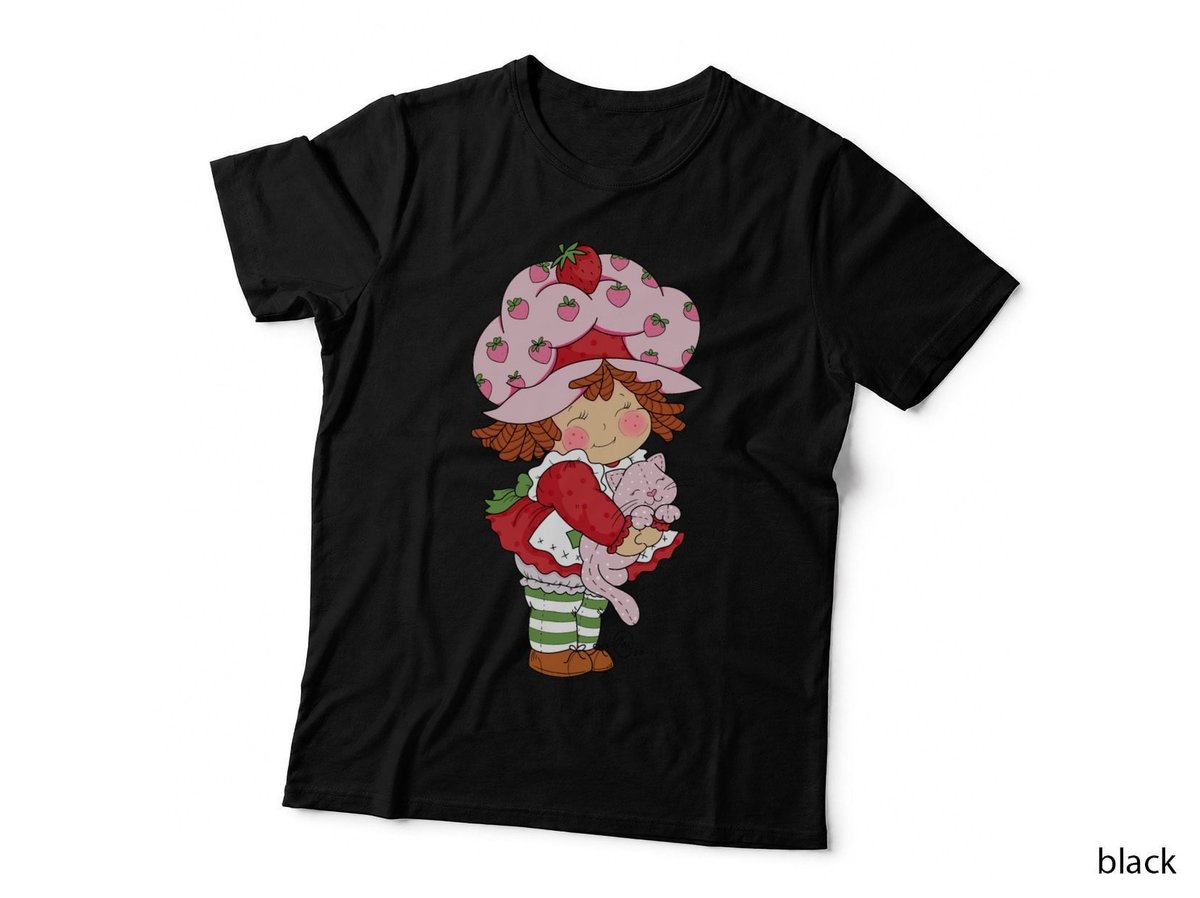 Strawberry Shortcake Vintage-Style Cutie T-Shirt, Retro Fashion