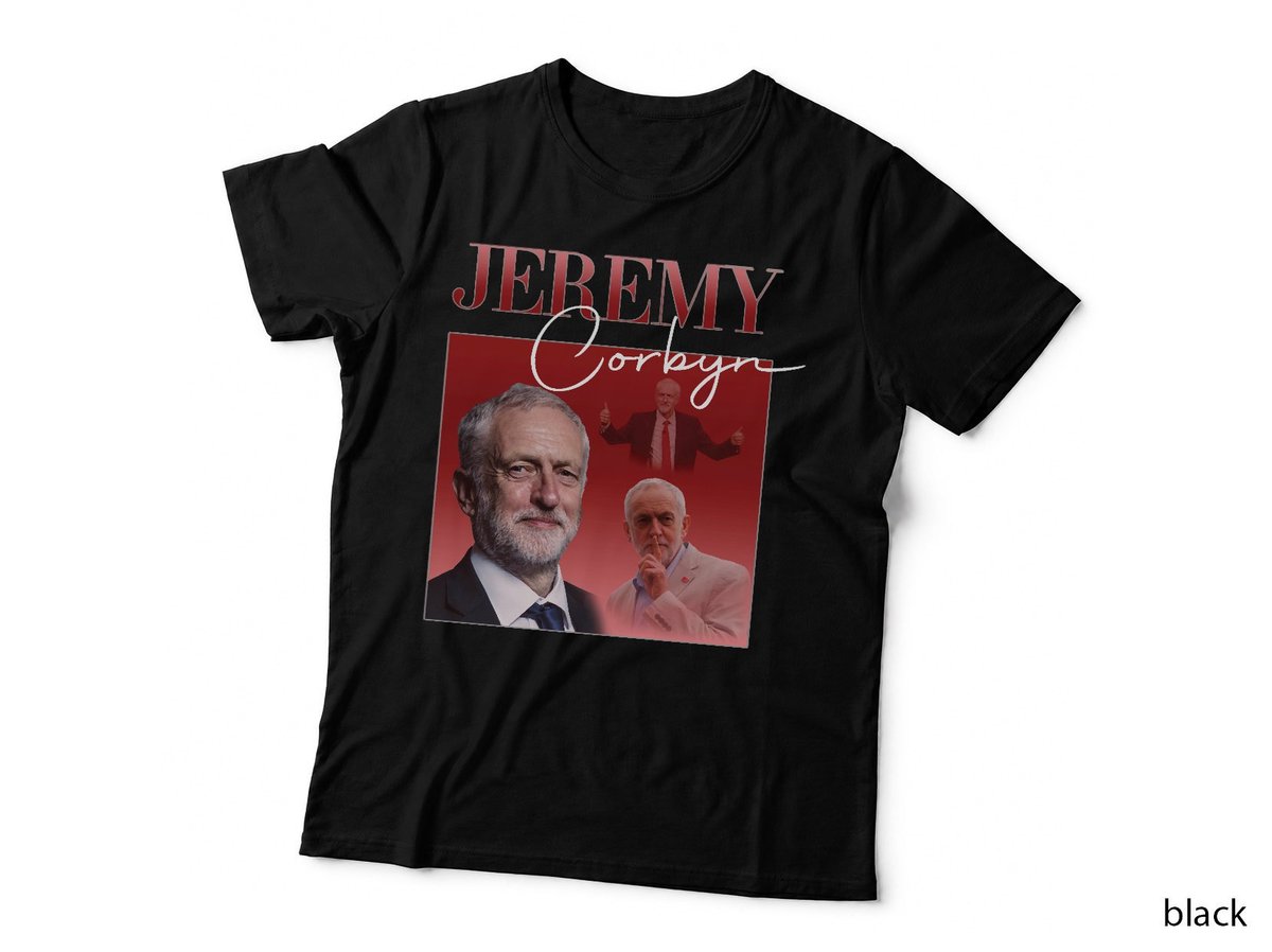 Jeremy Corbyn T-Shirt, Retro Political Portrait, Labour Icon Style