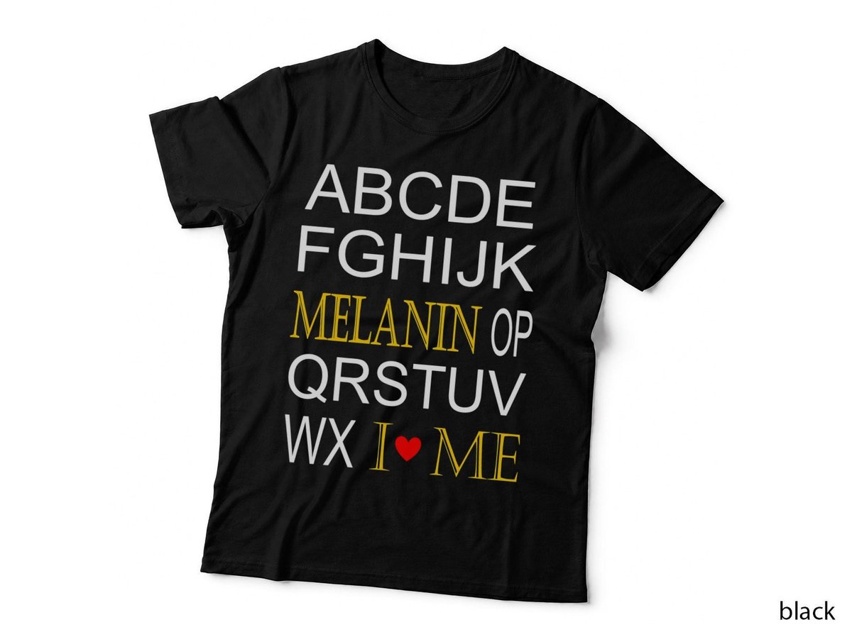 MELANIN ABC'S T-SHIRT ART FOR AFRICAN AMERICAN CHILDREN T-Shirt