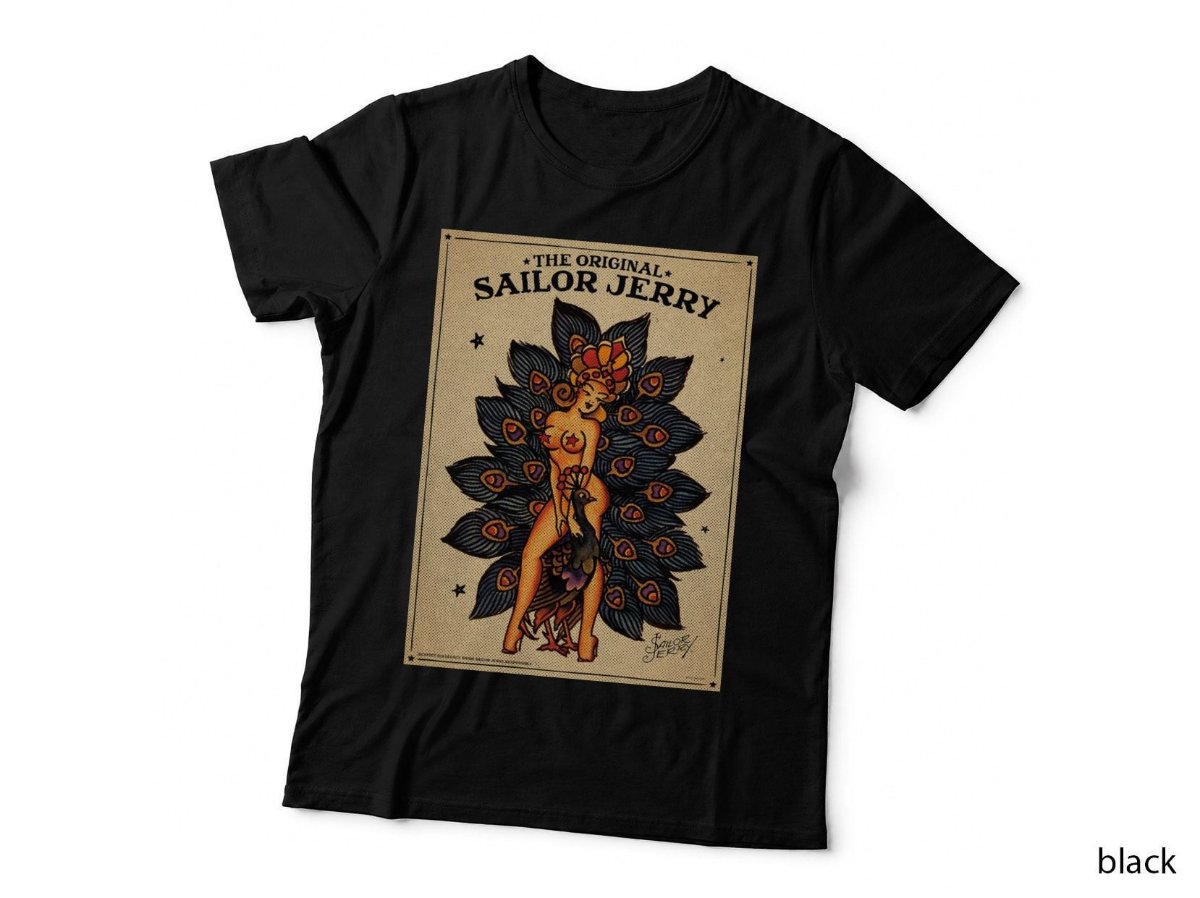 Sailor Jerry Rum T-Shirt, Pin Up Tattoo Vintage Nautical Sailor Hoodie
