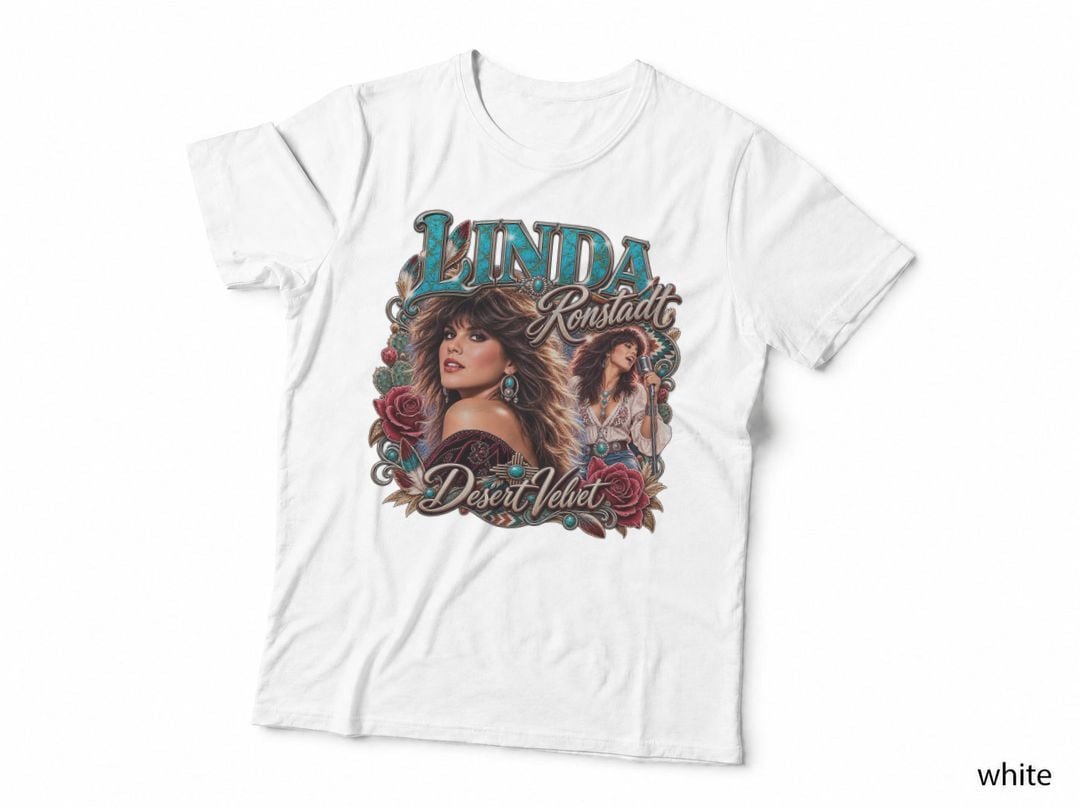 Linda Ronstadt Country Rock Southwestern Desert Rose Singer T-Shirt Hoodie
