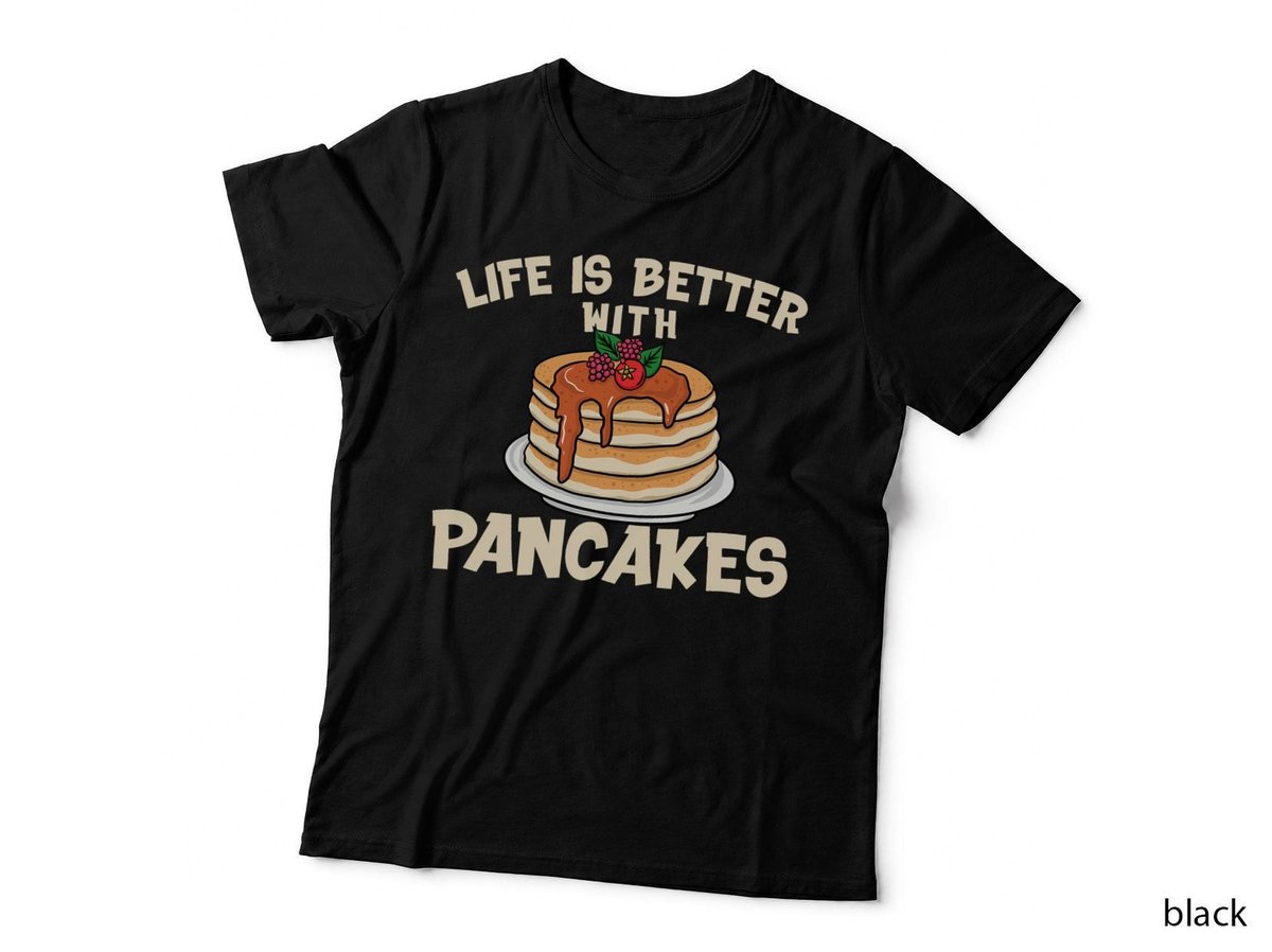 Funny Pancakes Art Men Women Brunch Breakfast Pancake Maker T-Shirt