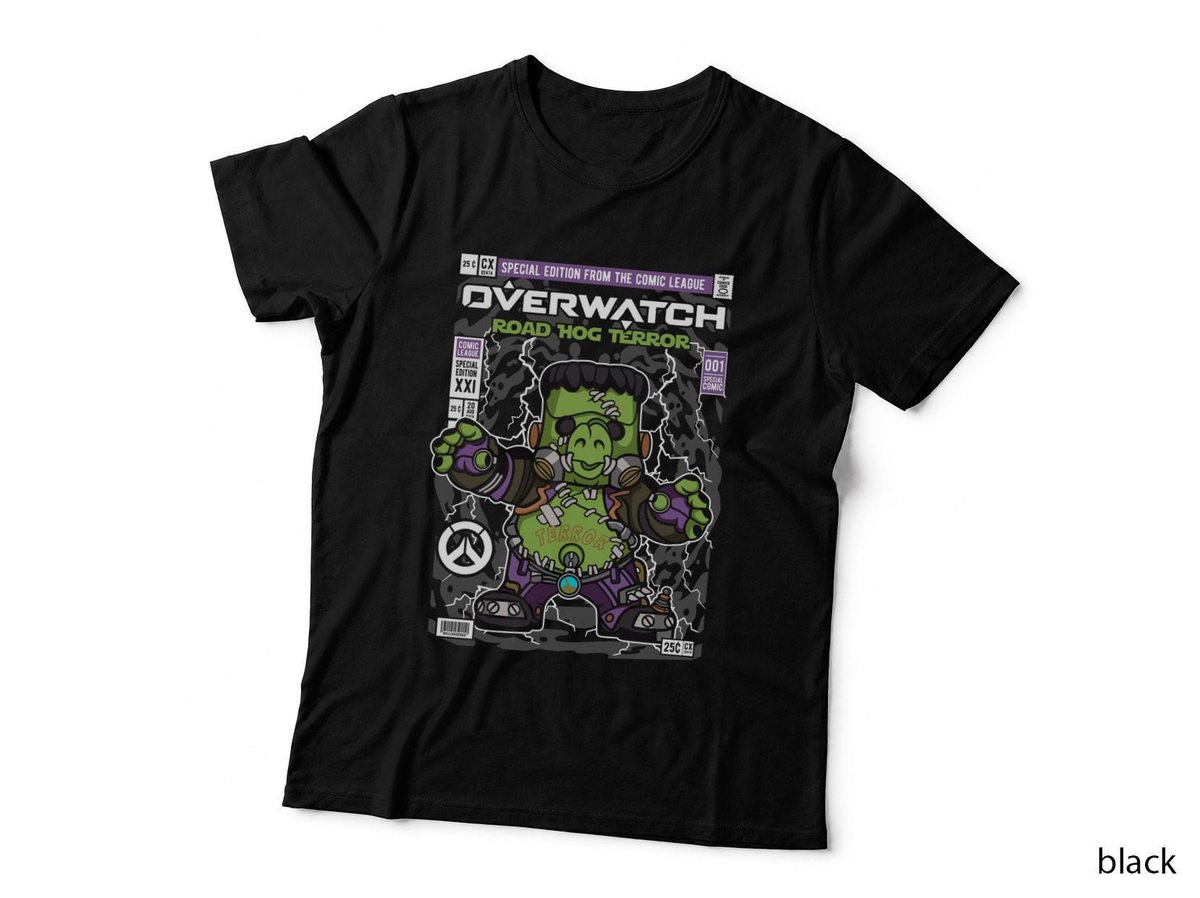 Road Hog Terror T-Shirt, Comic League Horror, Retro Sci-Fi Horror