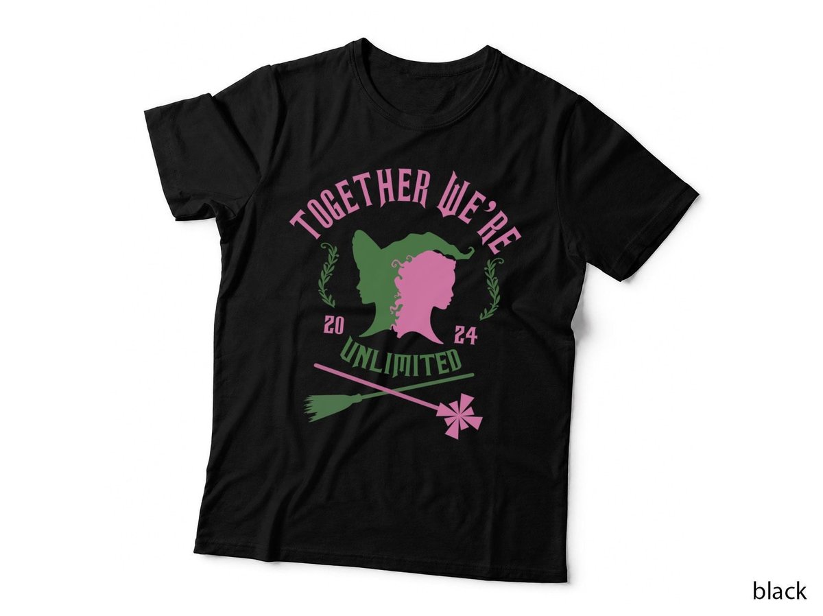 Together We're Unlimited T-Shirt, Witchy Halloween Print