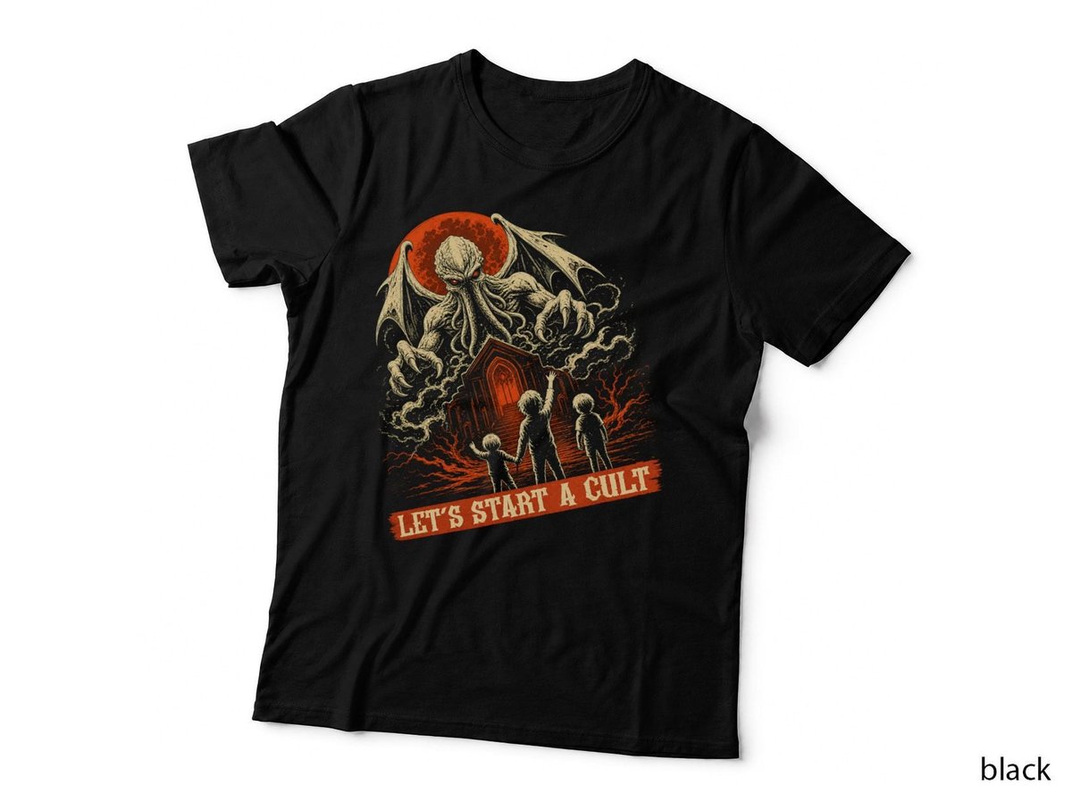 Let's Start A Cult Funny Cosmic Horror Lovecraft Occult Gothic T-Shirt Hoodie