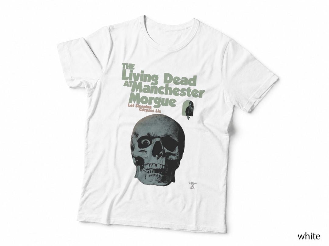 Living Dead at Manchester Morgue T-Shirt, Retro Horror Movie