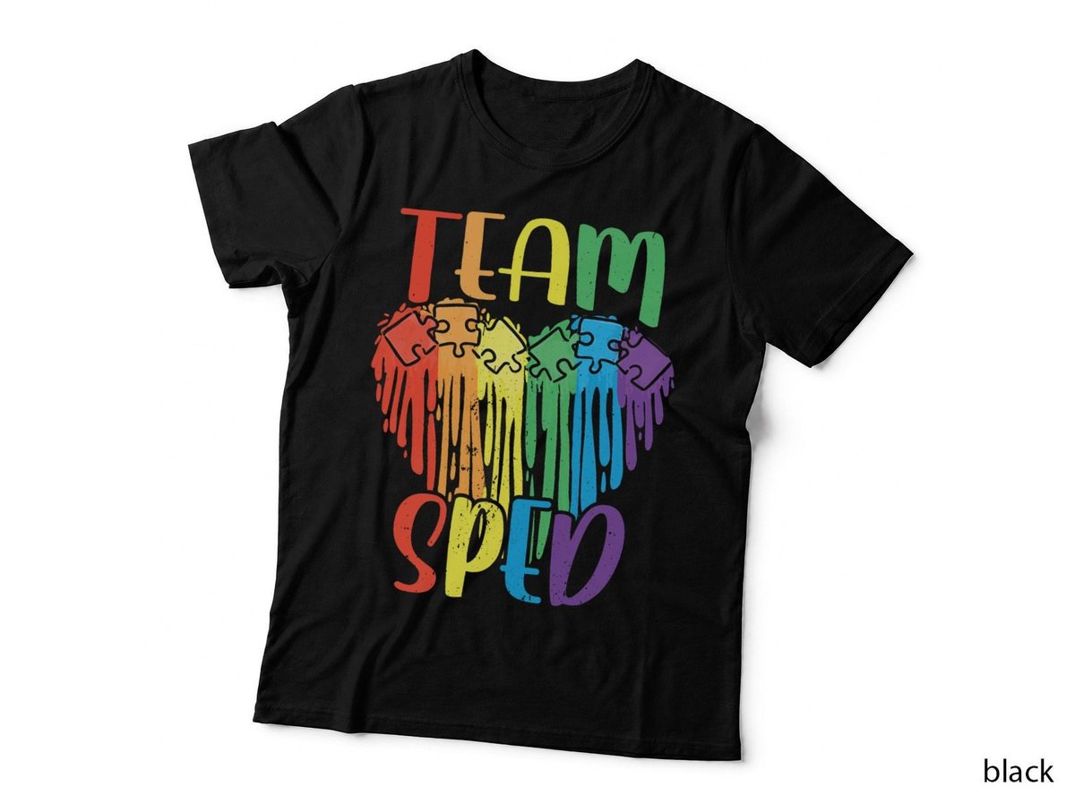 Team Sped Teacher Special Education Cute Awareness T-Shirt