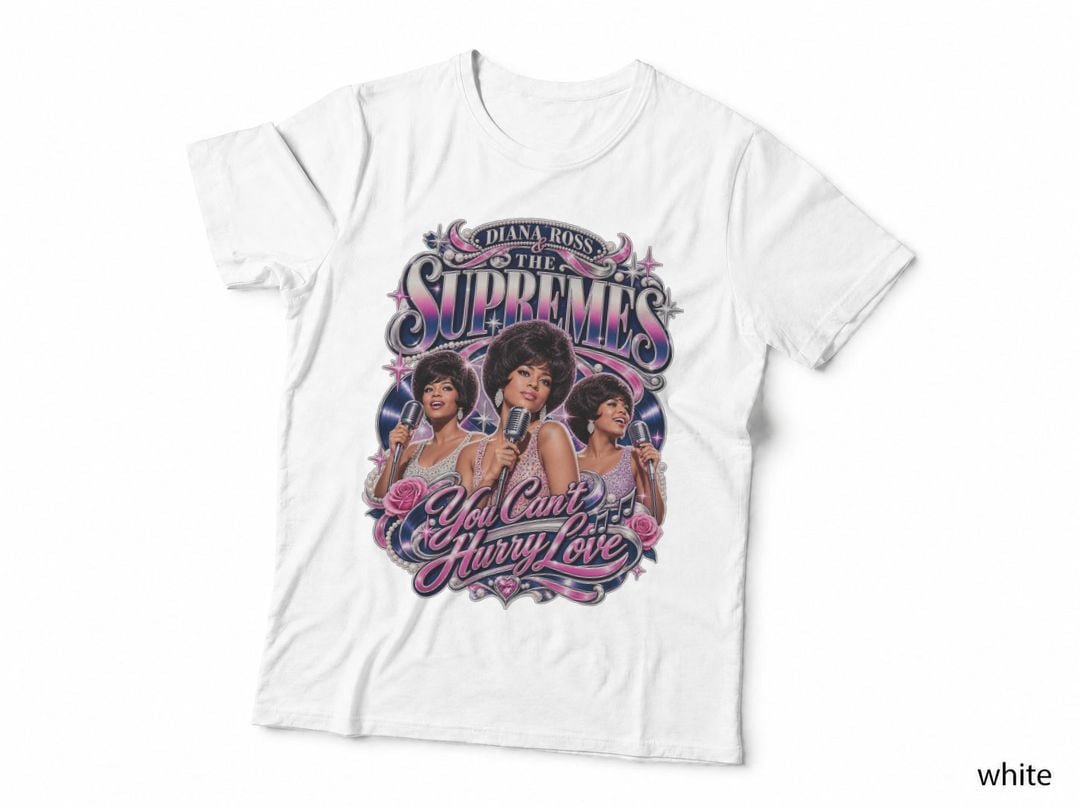 Diana Ross Supremes Hurry Love 1966 Motown Girl Group T-Shirt Hoodie Vintage