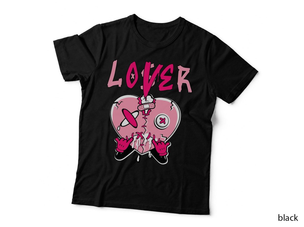 Loser Lover Heart Dripping Low Triple Pink Matching T-Shirt