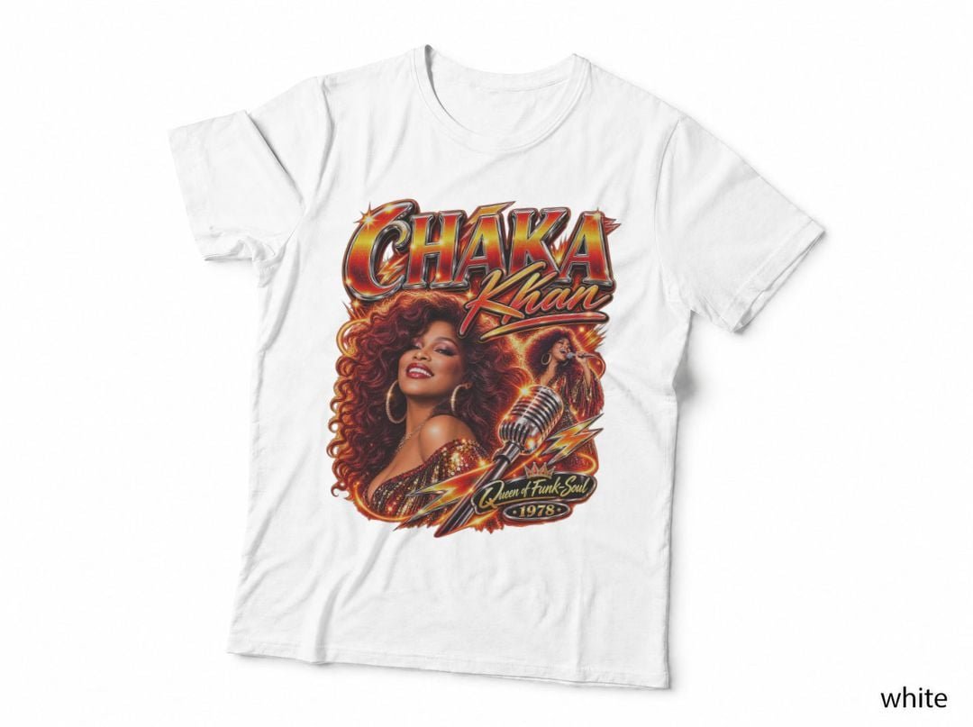 Chaka Khan Queen Of Funk Soul Disco Music 1970s Concert T-Shirt Hoodie Vintage