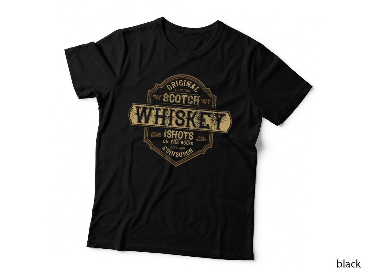 EDINBURGH SCOTLAND Scotch Whiskey Vintage Retro T Shirt
