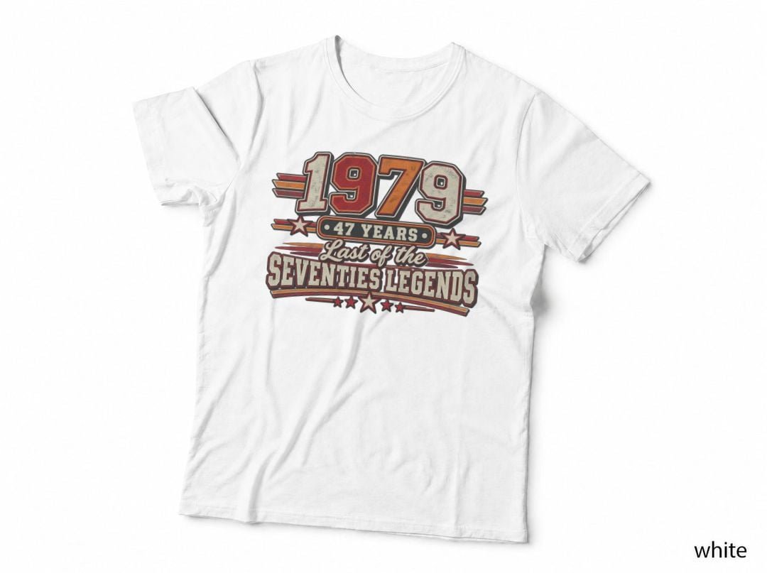 1979 47th Birthday Seventies Legend Varsity 70s Born 1979 T-Shirt Hoodie