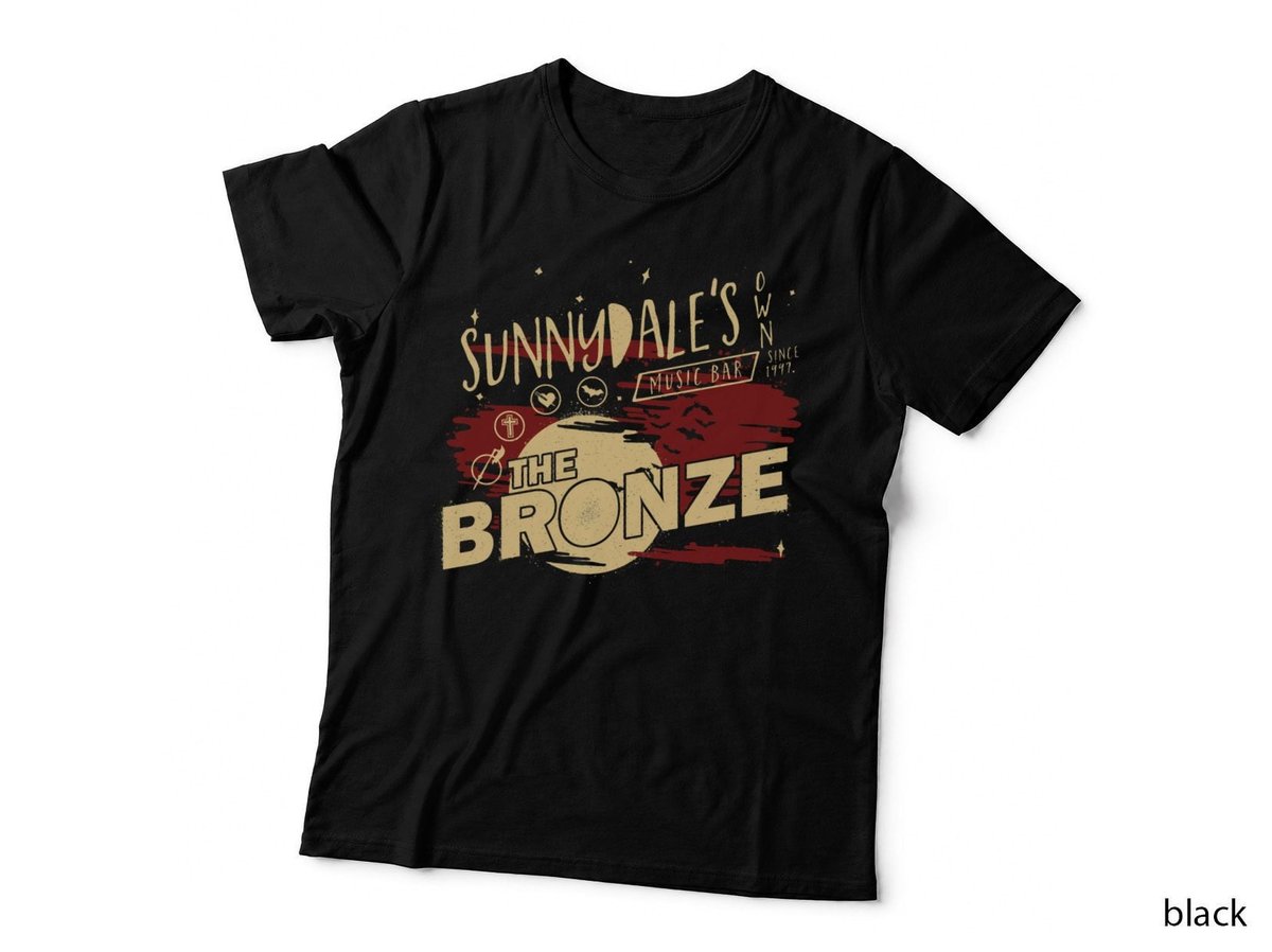 Sunnydale's The Bronze T-Shirt, Buffy the Vampire Slayer, Retro Horror Style