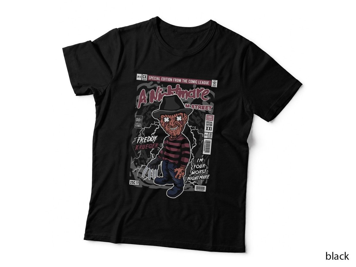 Freddy Krueger T-Shirt, Horror Cult Icon, Halloween Costume