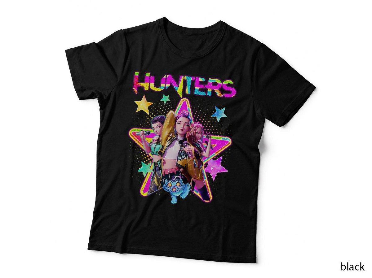 Hunters Shirt, Demon Hunters, Rumi, Zoey, Mira, Korean Super Girls Saja Boy