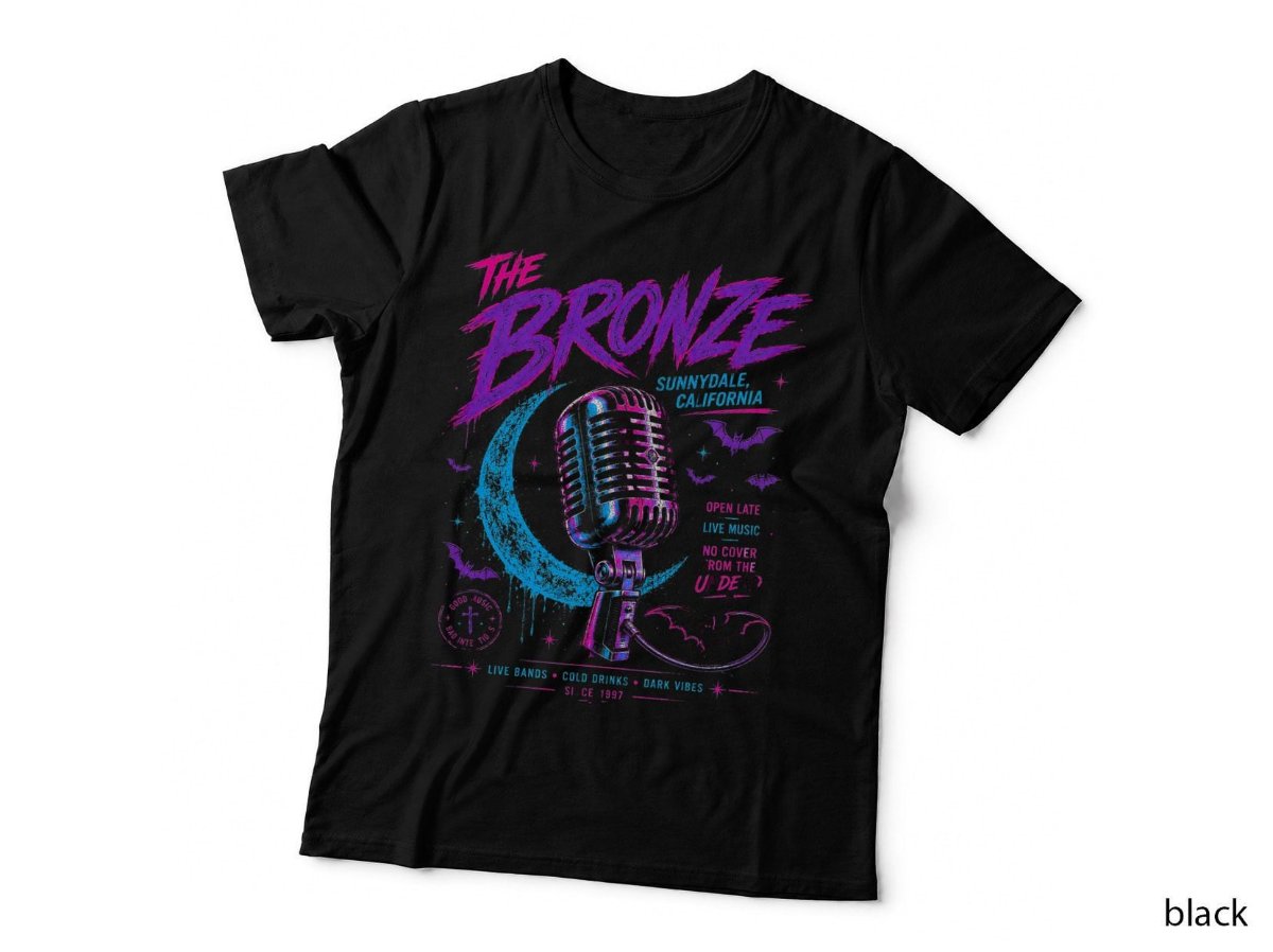 The Bronze Concert Club T-Shirt, Buffy Vampire Slayer 1990s Halftone Hoodie