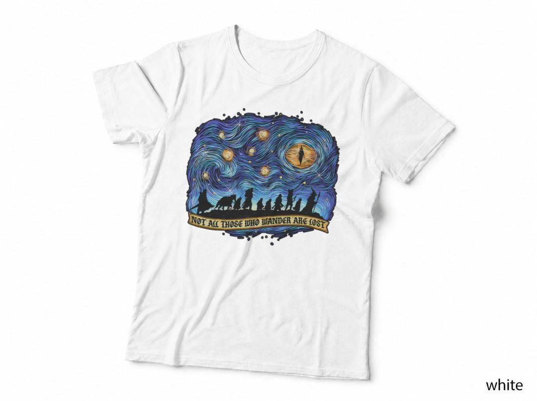 Not All Who Wander Are Lost Fantasy Mordor Middle Earth T-Shirt