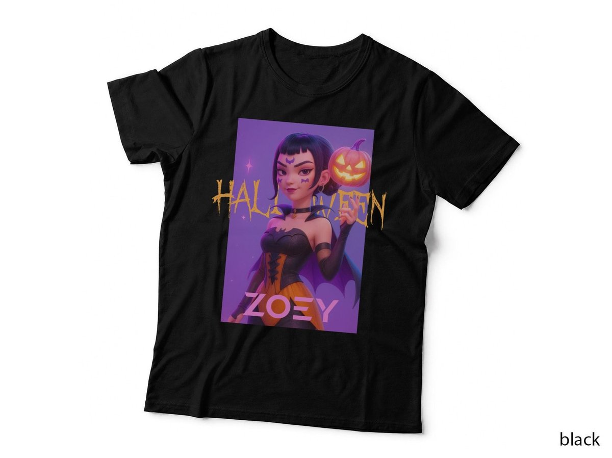 Halloween Vampire Costume T-Shirt, Spooky Witchy Theme, Zoey's Party Wear