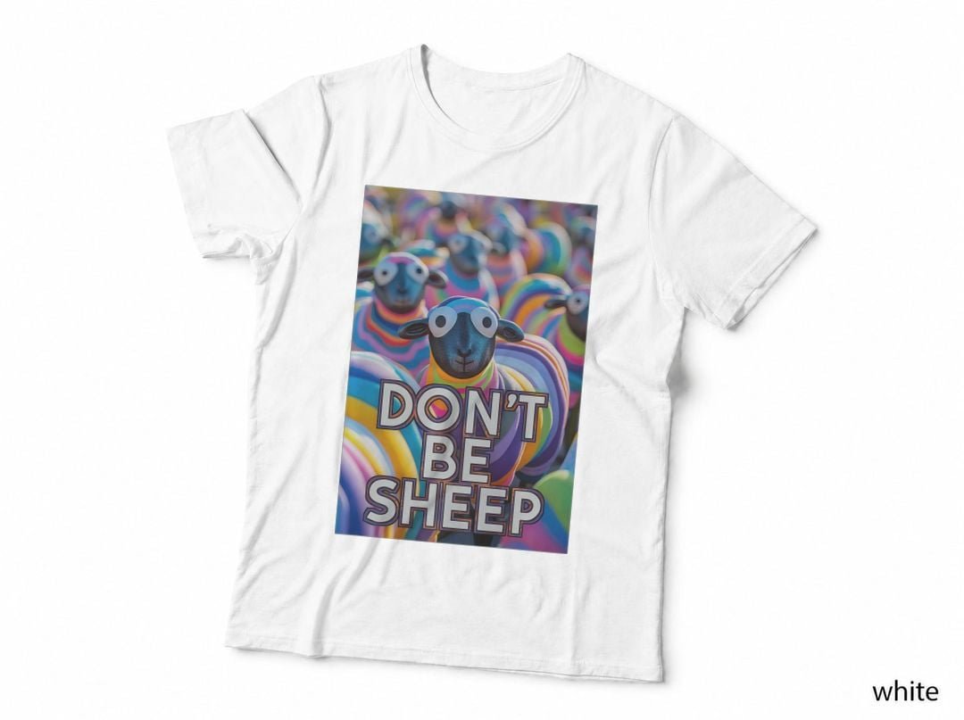 Don't Be Sheep, Nonconformist, Disobedient, Anti Herd Rebel. Premium T-Shirt