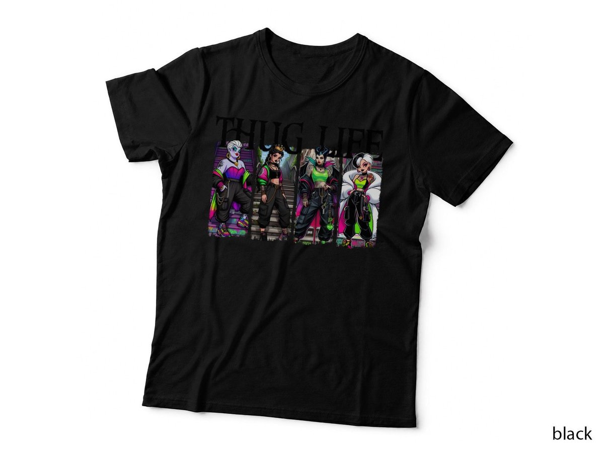 Thug Life Gangsta Women T-Shirt, Streetwear Fashion, Urban Style
