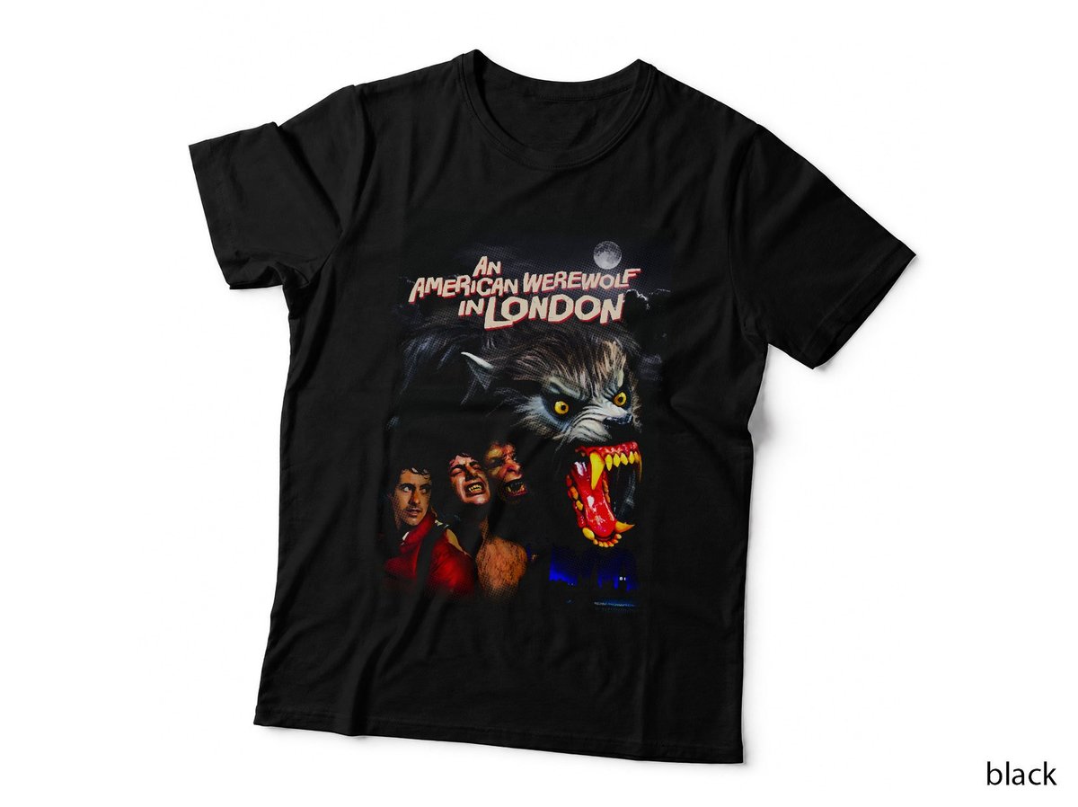 An American Werewolf In London T-Shirt, Retro Horror Movie Poster