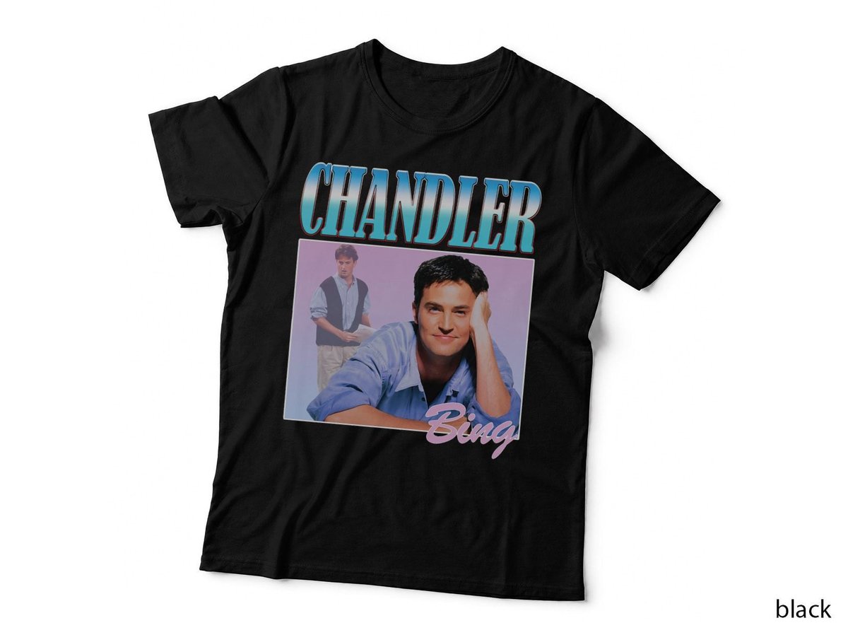 Chandler Bing T-Shirt, Friends TV Show Fan Art, Digital Gift