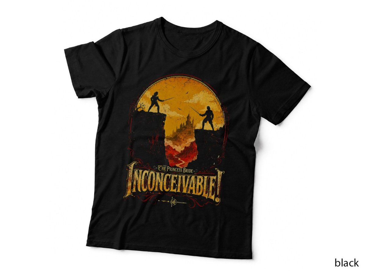 The Princess Bride Inconceivable T-Shirt, 80s Fantasy Movie Halftone Hoodie