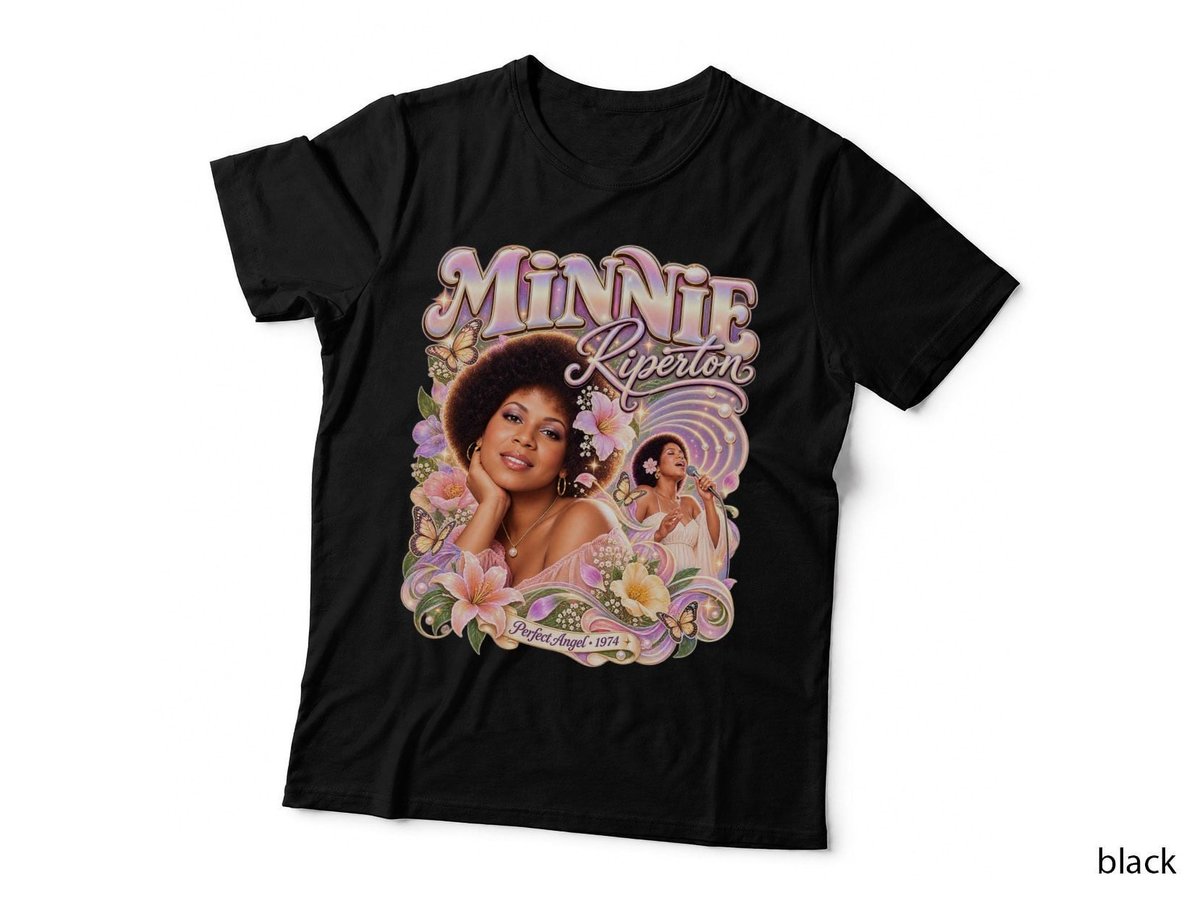 Minnie Riperton Perfect Angel Soul RNB Music Floral 1970s T-Shirt Hoodie