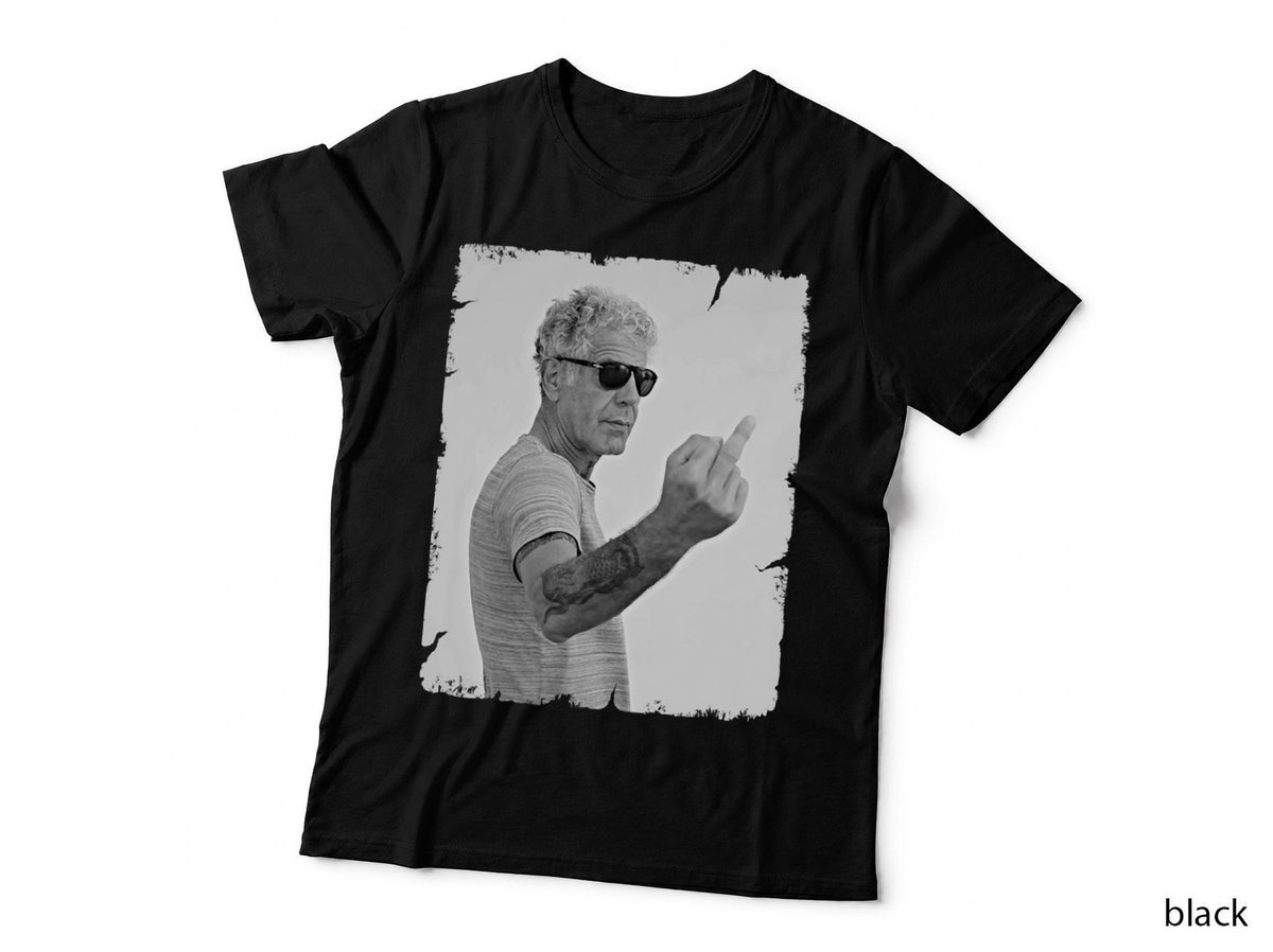 Anthony Bourdain Middle Finger T-Shirt